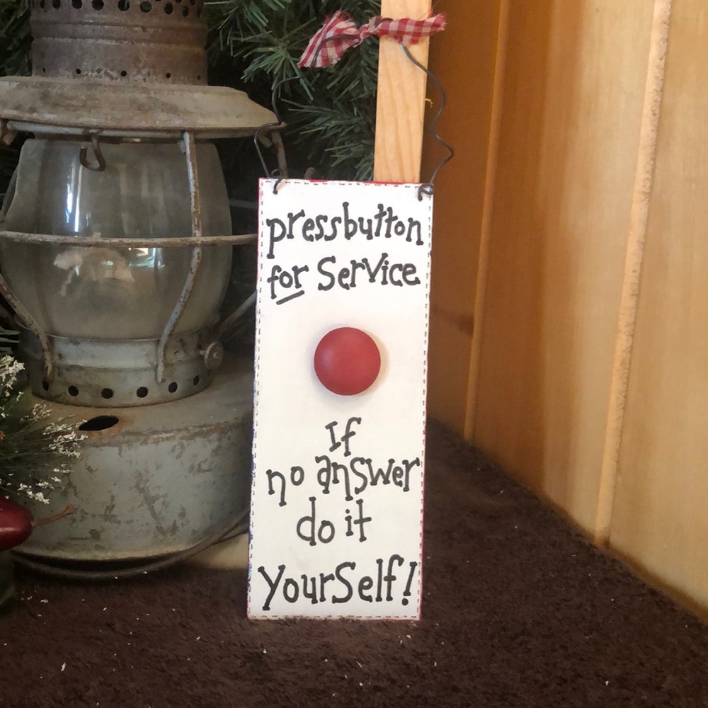 Wooden sign